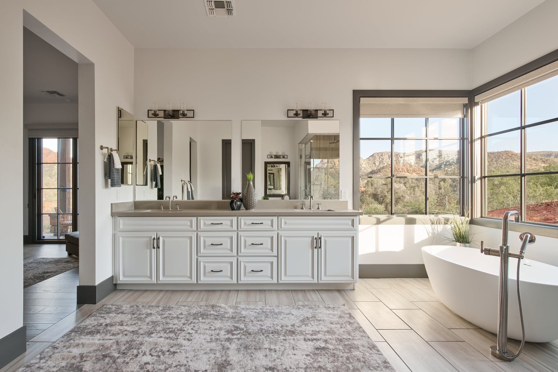 Primary bath with slate shower