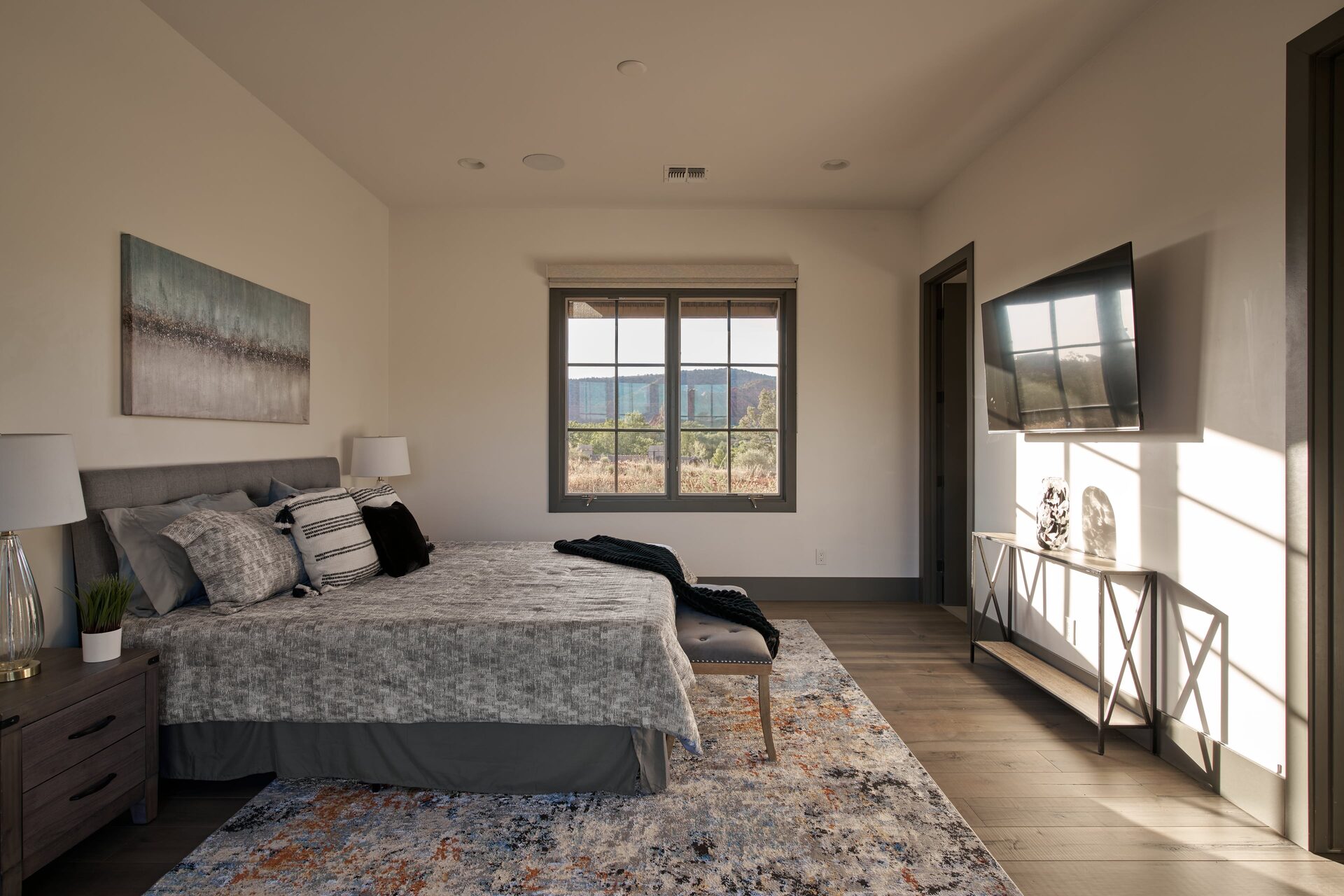 Guest bedroom with views